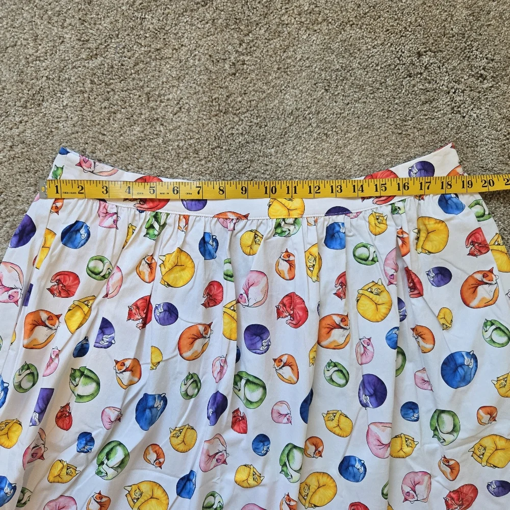 NWT Modcloth More Than Charming Cat Skirt Size XL - Picture 10 of 13
